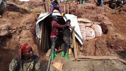 Minenarbeiter in der Demokratischen Republik Kongo.