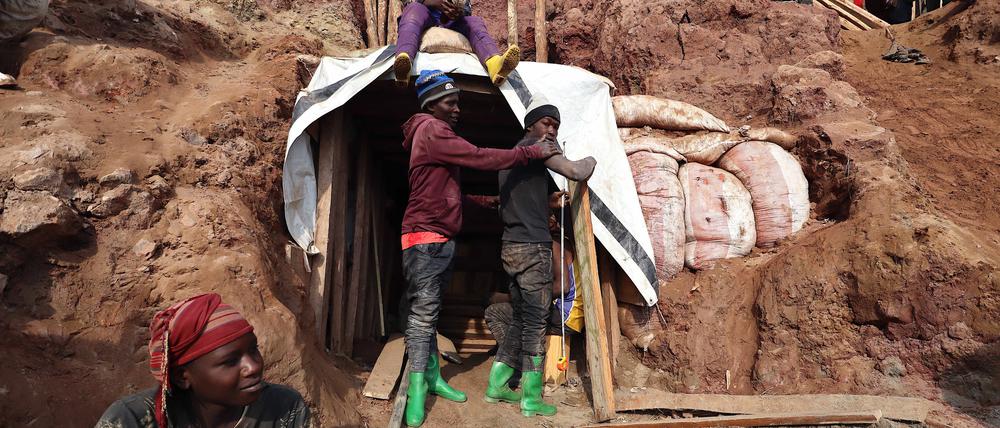 Minenarbeiter in der Demokratischen Republik Kongo.
