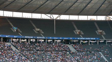 Viel Platz im Olympiastadion. So wird es auch am Dienstag gegen die SV Elversberg sein.