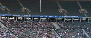 Viel Platz im Olympiastadion. So wird es auch am Dienstag gegen die SV Elversberg sein.