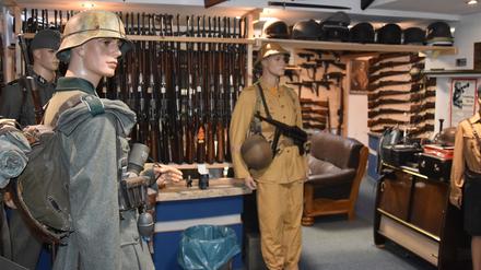 Blick in einen der Waffenräume in Remscheid.