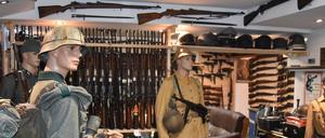 Blick in einen der Waffenräume in Remscheid.