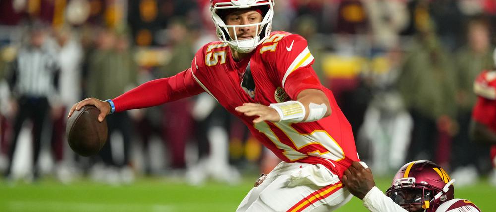 Patrick Mahomes warf drei Touchdowns, aber auch zwei Interceptions,