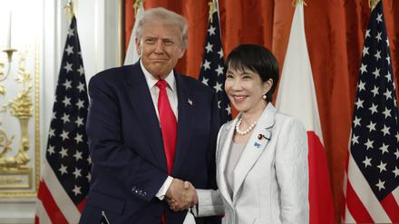 Donald Trump und Sanae Takaichi 