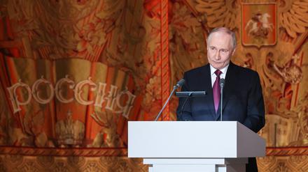 Wladimir Putin bei der Jubiläumsfeier des Senders RT.
