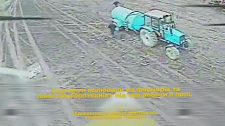 Ein Screenshot aus dem auf dem Azov-Telegram-Kanal geposteten Video.
