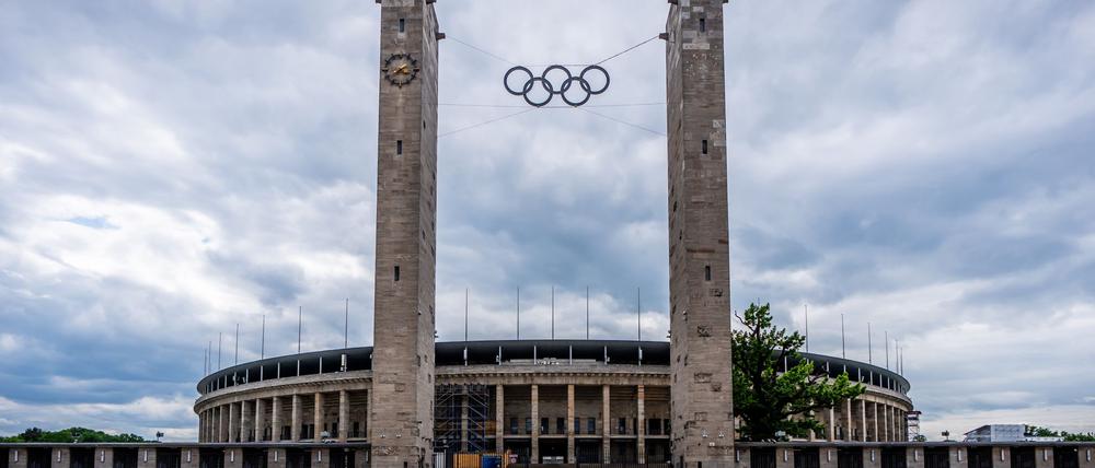 Blick auf das Olympiastadion