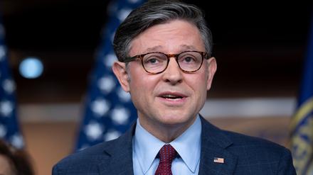 Der republikanische Vorsitzende des Repräsentantenhauses, Mike Johnson, rechnet nicht mit einer dritten Amtszeit Trumps. (Archivfoto)