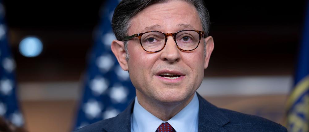 Der republikanische Vorsitzende des Repräsentantenhauses, Mike Johnson, rechnet nicht mit einer dritten Amtszeit Trumps. (Archivfoto)