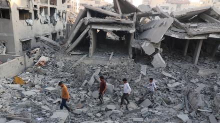 Trümmer in Gaza nach einem israelischen Luftangriff.