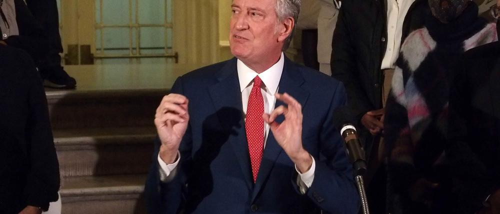 De Blasio stellte auf X klar, er unterstütze Mamdani und dessen Vision. (Archivbild)