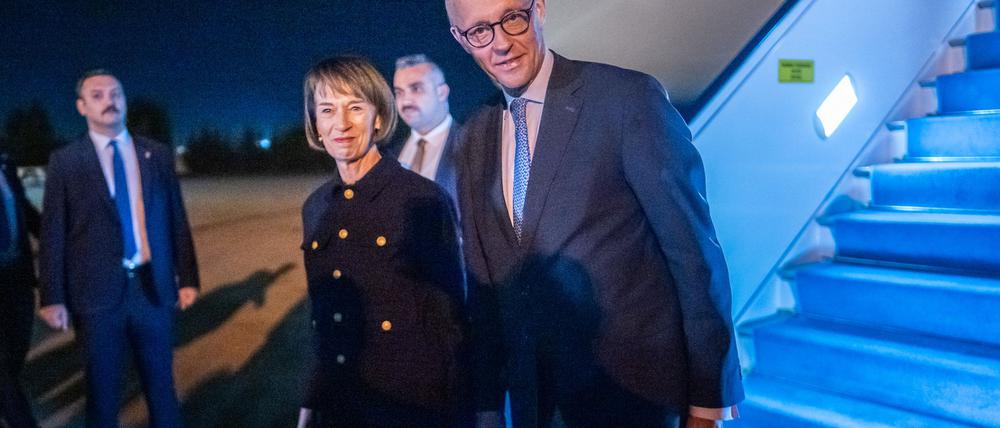 Bundeskanzler Merz ist in der Türkei eingetroffen.