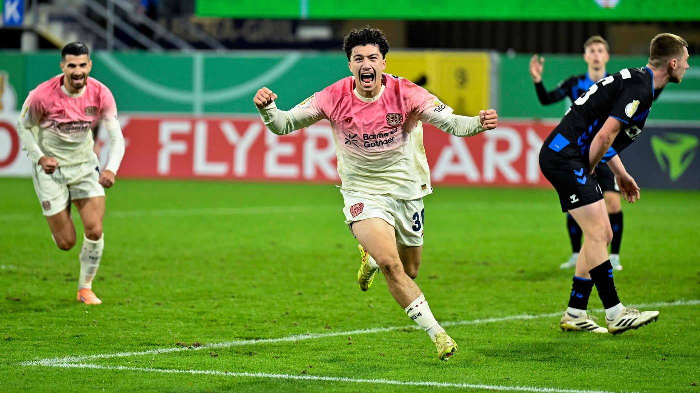 Leverkusen is trembling its way into the cup round of 16