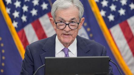 Hält KI nicht für eine Blase: Fed-Chef Powell.