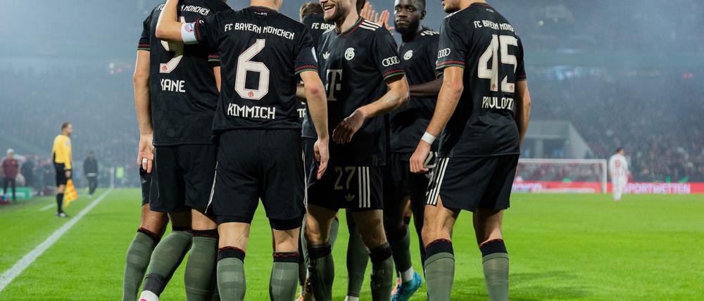 Bayern-Torjäger Harry Kane war auch im DFB-Pokal beim 1. FC Köln nicht zu stoppen.