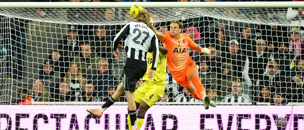 Nick Woltemade erzielte im Liga-Cup das 2:0 für Newcastle gegen Tottenham.