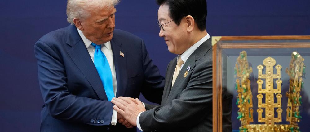 US-Präsident Donald Trump und Südkoreas Präsident Lee Jae Myung haben bei ihrem Treffen am Mittwoch über atomgetriebene U-Boote gesprochen.