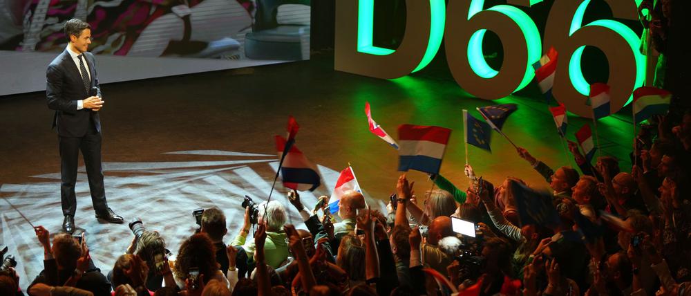 Der Spitzenkandidat der Linksliberalen, Rob Jetten, gilt als großer Wahlgewinner in den Niederlanden.