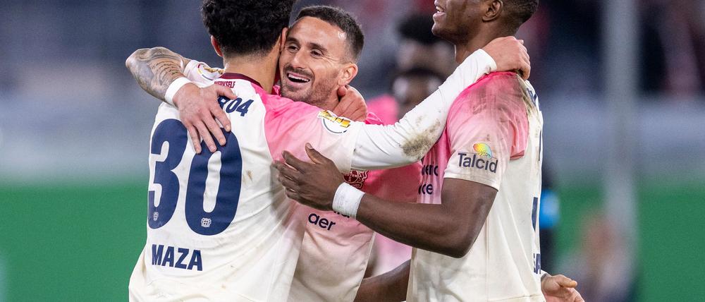 Steht nach hartem Kampf und Verlängerung im Pokal-Achtelfinale: Bayer Leverksuen.