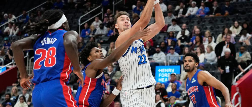 Franz Wagner tat sich mit den Magic in Detroit schwer.
