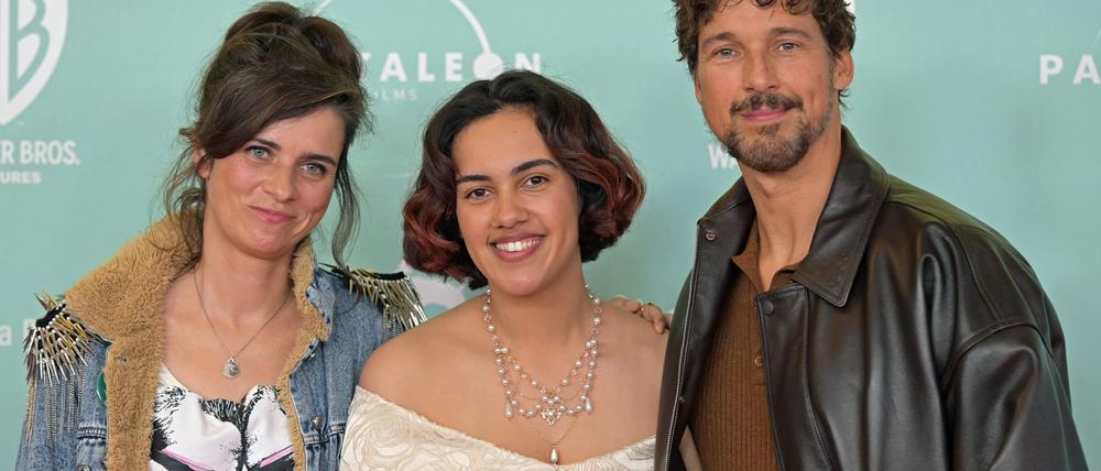 Nora Tschirna (l-r), Jerusha Wahlen und Florian David Fitz bei der Weltpremiere.
