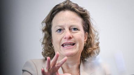 BER-Chefin Aletta von Massenbach hält es für wichtig, Inlandsflüge am BER anzubieten. (Archivbild)