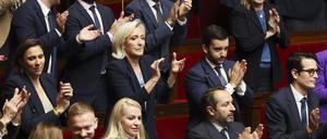 Marine Le Pen hat im Abgeordnetenhaus erstmals eine Mehrheit für einen eigenen Antrag erringen können.