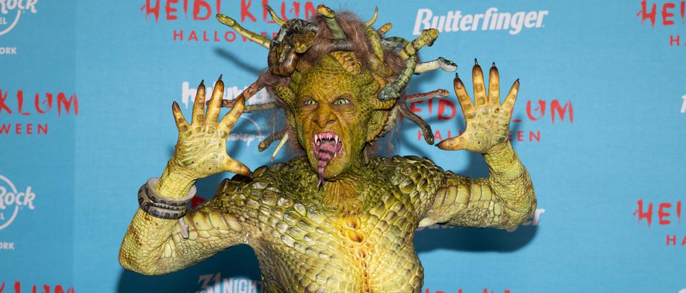 Heidi Klum hat sich in diesem Jahr als Medusa verkleidet.