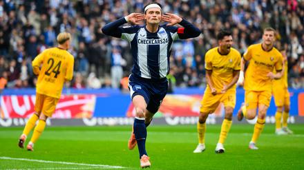 Fabian Reese traf per Foulelfmeter für Hertha BSC.