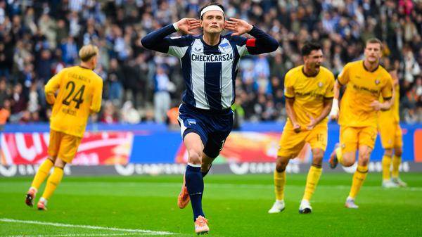 Fabian Reese traf per Foulelfmeter für Hertha BSC.