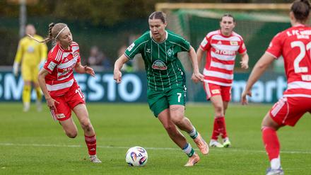 Unions Frauen schauten den Bremer Spielerinnen meist hinterher.