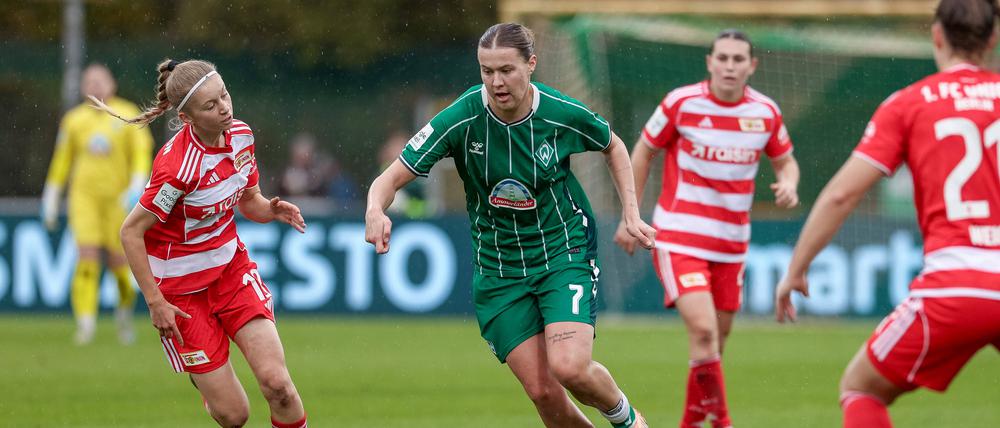 Unions Frauen schauten den Bremer Spielerinnen meist hinterher.