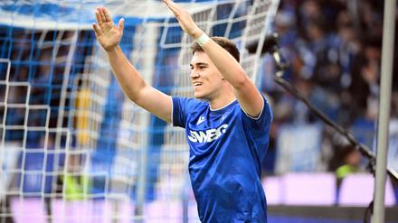 Karlsruhe jubelt spät - hier beim Ausgleich durch Marcel Beifus.