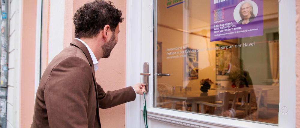 Banaszak hat nun ein Regionalbüro in Brandenburg an der Havel eröffnet. (Archivbild)