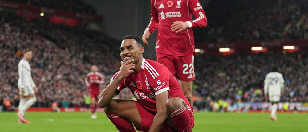 Ryan Gravenberch sorgte mit seinem Treffer gegen Aston Villa für große Erleichterung.