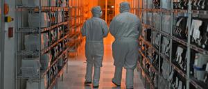 Auch in Deutschland beunruhigen die Lieferprobleme die Automobilindustrie, hier ein Bild aus der Nexperia-Fabrik in Hamburg.