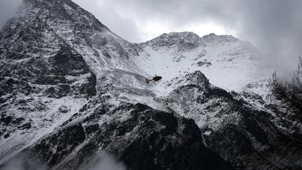 Über dem Ortlergebirge hingen am Wochenende dichte Wolken. 