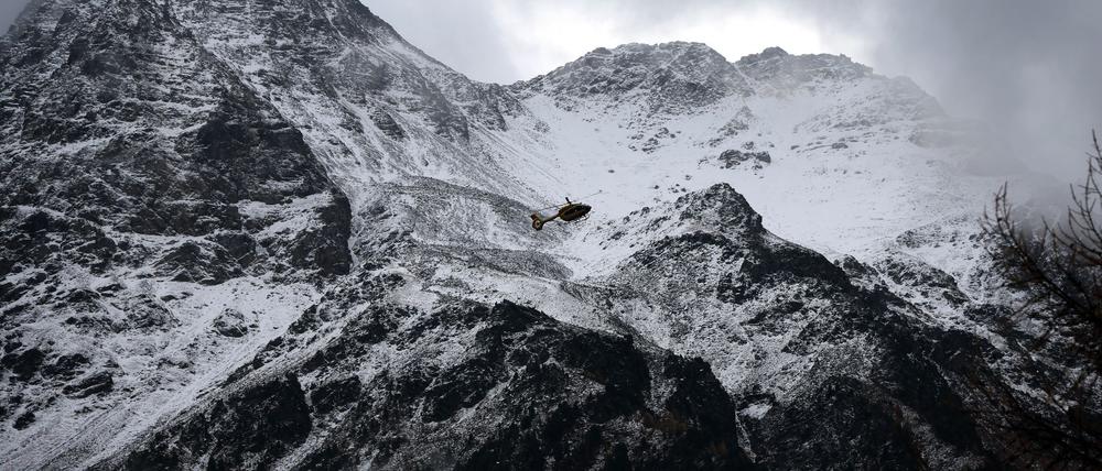 Über dem Ortlergebirge hingen am Wochenende dichte Wolken.