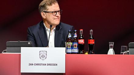 Äußert sich nach Kritik am Sponsor: Vorstandschef Jan-Christian Dreesen.