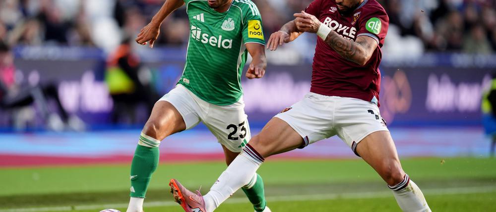 West Hams Lucas Paqueta traf zum 1:1-Ausgleich gegen Newcastle United.