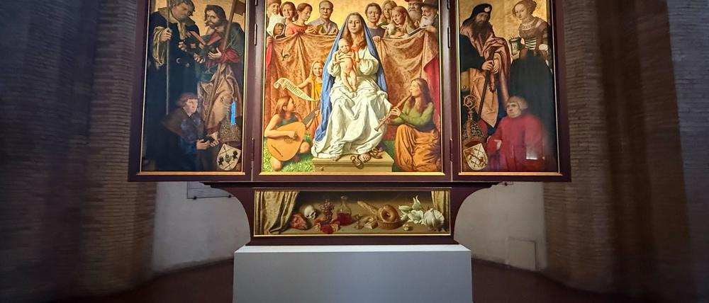 Der Cranach-Triegel-Altar steht nun für zwei Jahre  in der Kirche Santa Maria della Pietà in Rom.