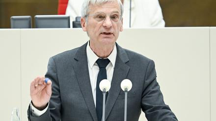 Der AfD-Politiker Hans-Christoph Berndt hatte für ein Stadtfest in seiner Heimat gespendet. (Archivbild)