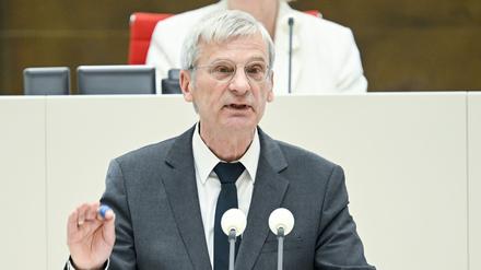 Der AfD-Politiker Hans-Christoph Berndt hatte für ein Stadtfest in seiner Heimat gespendet. (Archivbild)