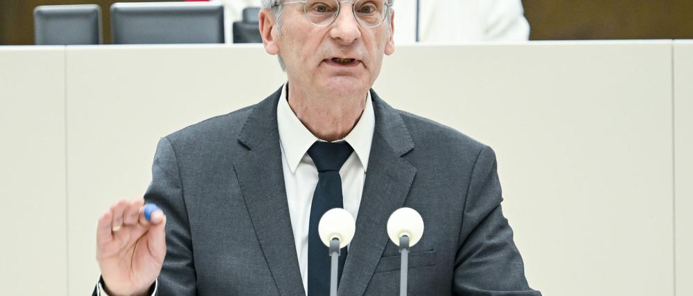 Der AfD-Politiker Hans-Christoph Berndt hatte für ein Stadtfest in seiner Heimat gespendet. (Archivbild)