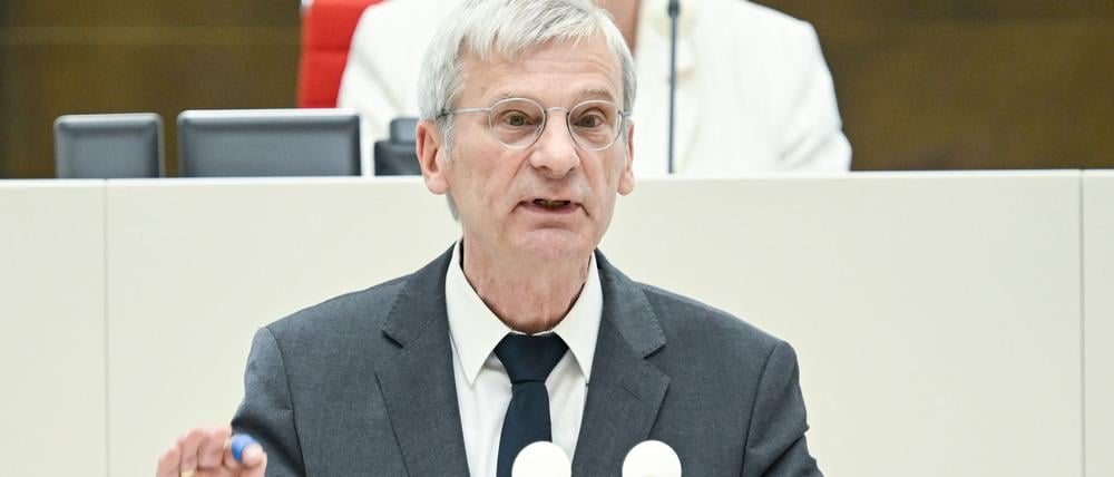 Der AfD-Politiker Hans-Christoph Berndt hatte für ein Stadtfest in seiner Heimat gespendet. (Archivbild)