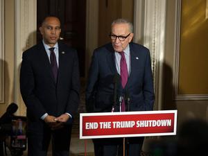 Top-Demokraten Hakeem Jeffries (l.) und Chuck Schumer.
