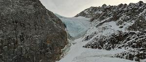 1. November 2025: Blick auf einen Teil der Vertainspitze nach einem Lawinenabgang. Fünf Menschen fanden beim Besteigen des Berges an Allerheiligen den Tod.