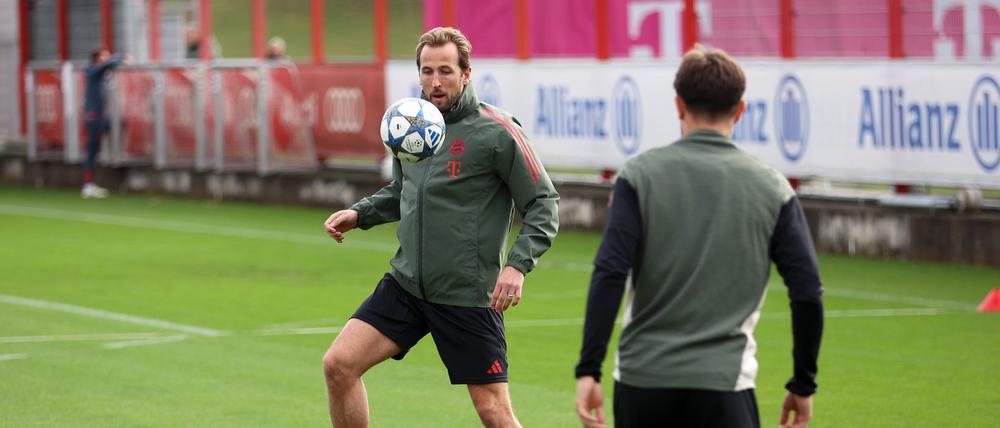 Ausgeruht und bereit für das große Spiel: Harry Kane beim Bayern-Training.