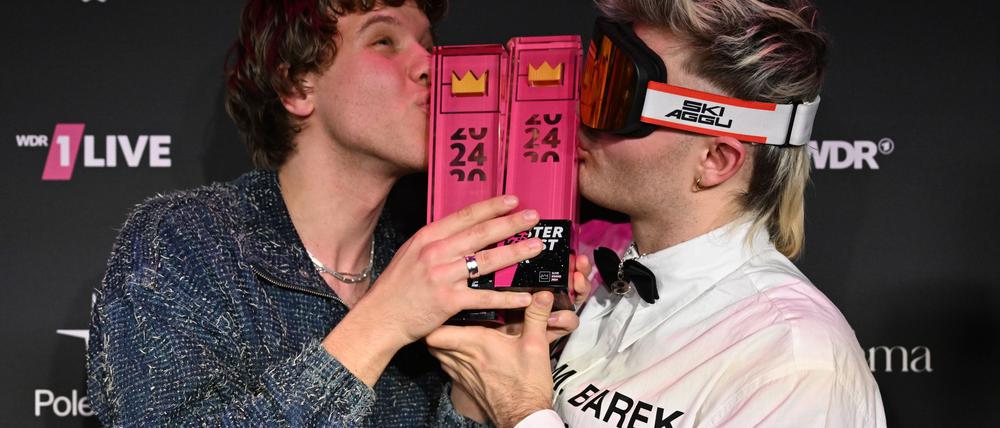 Räumten schon 2024 ab und können wieder auf eine Krone hoffen: die Musiker Zartmann und Ski Aggu. 