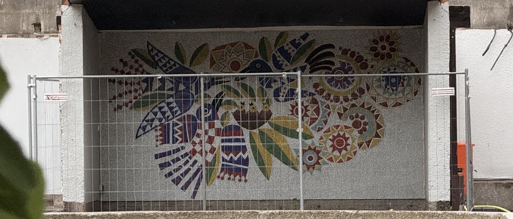 Umbau am Biergarten James June in Friedrichshain.